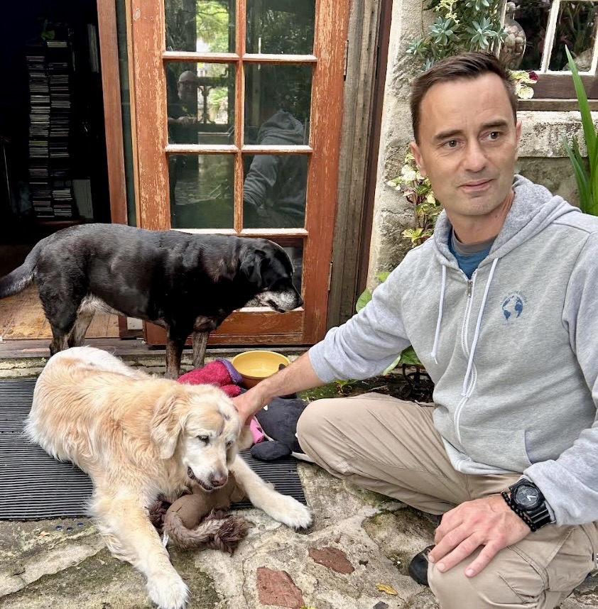 Attila and dogs yoga fremantle