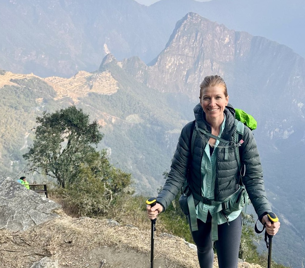 Kate at Machu Picchu, yoga fremantle